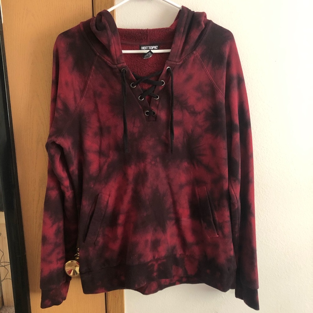 Brand New Burgundy Tie Up Hoodie!